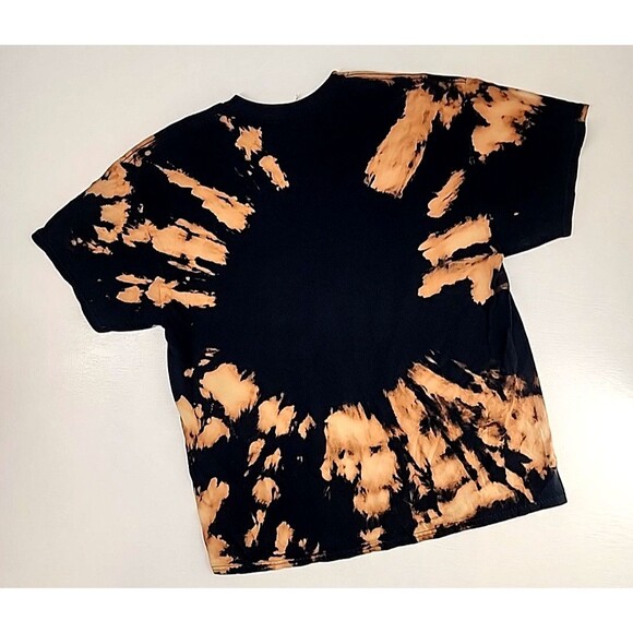 Nirvana Upcycled Reverse Bleach Dye T Shirt Grunge Alt Indie Punk | Size XL - Picture 7 of 7